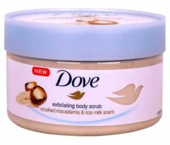 Exfoliating Body Scrub With Crushed Macadamia And Rice Milk Scent 225ml