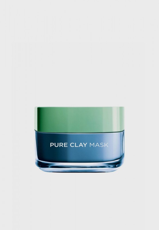 Pure Clay Blue Face Mask With Marine Algae Clears Blackheads And Shrink Pores 50ml