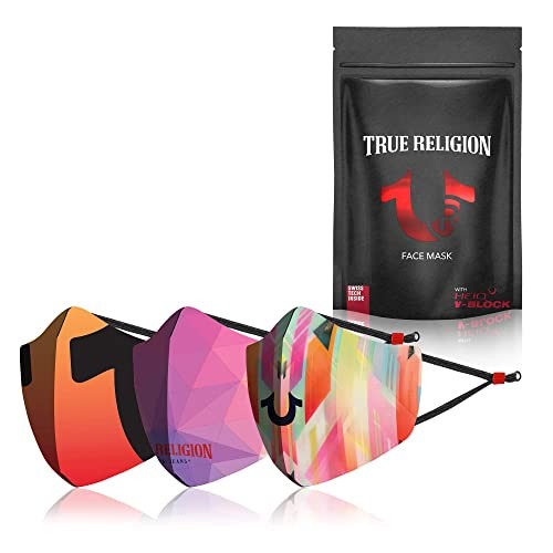 3-Pack Designer Face Mask with Heiq V-Block Protection