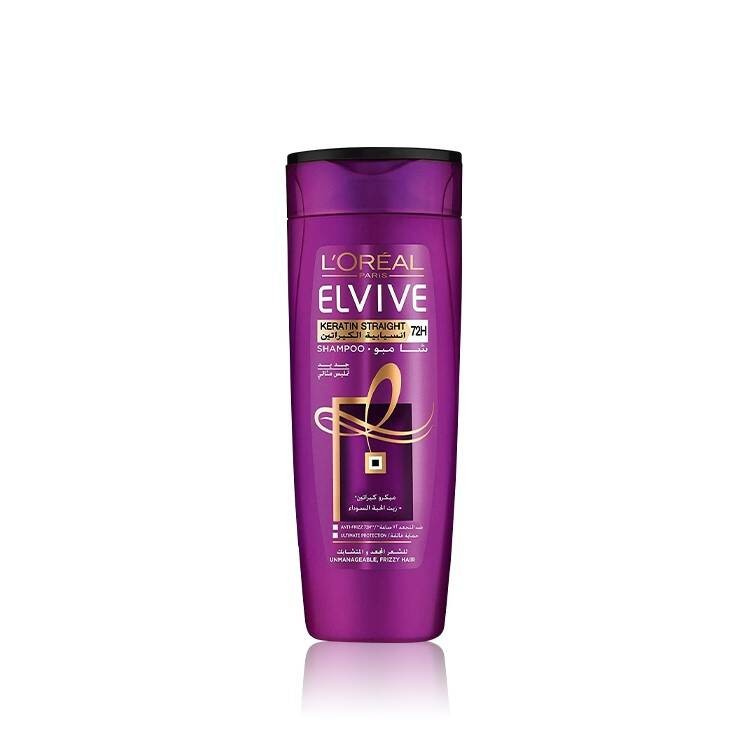 Elvive Keratin Straight Conditioner Purple 400ml