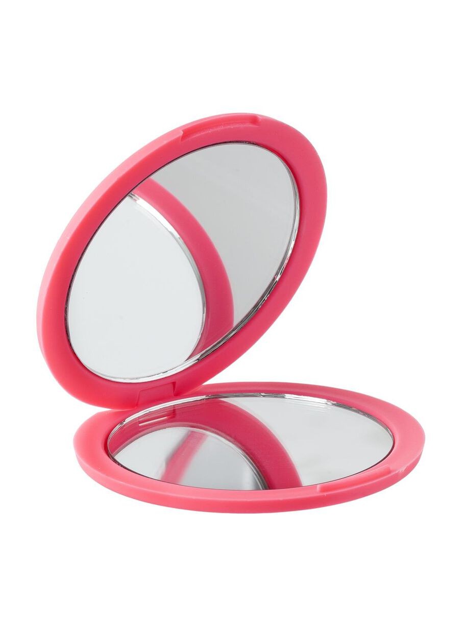 Round Folded Mirror Pink