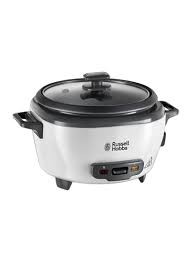 Large Rice Cooker And Steamer 27040 White/Black/Clear