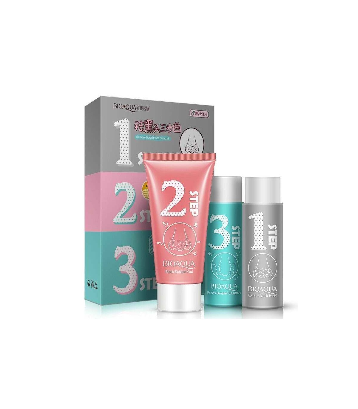 3-Piece 3-Step Blackhead Remover Set