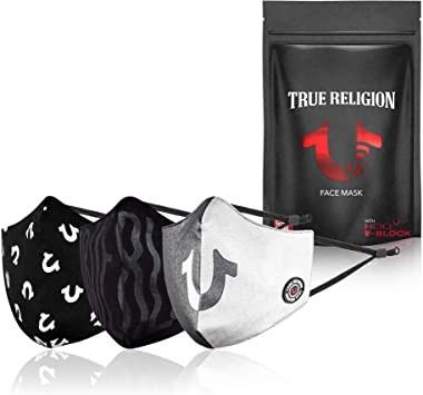 3-Pack Designer Face Mask with Heiq V-Block Protection