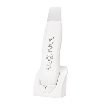 Ultrasonic Rechargeable Skin Cleaner White 17.5x4.5x2cm