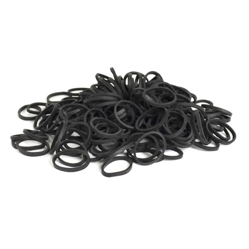 Hair Rubber Bands Black 100g