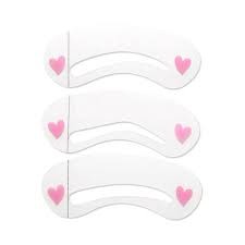 Eyebrow Shaper 3 Style Grooming Stencil Kit White